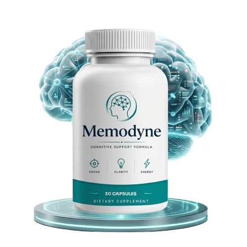 Memodyne™ brain health supplement formulated to support memory, focus, mental clarity and overall cognitive performance.